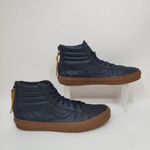 Vans Sk8-Hi Reissue Zip Leather Hi Top Sneakers